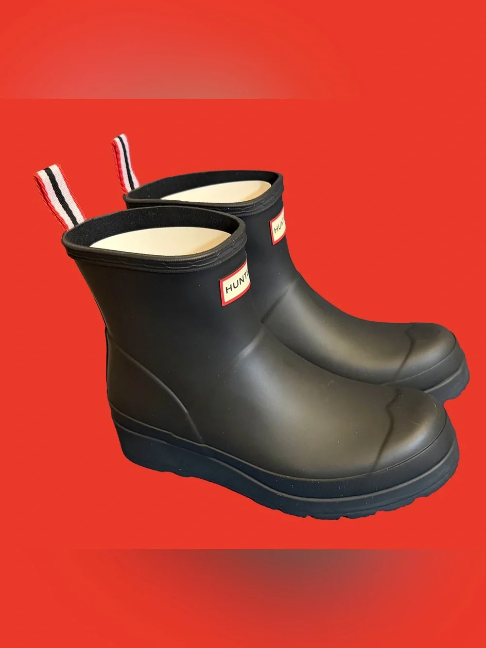 Hunter Women's Original Play Short Rain Boots Black, Size: 7